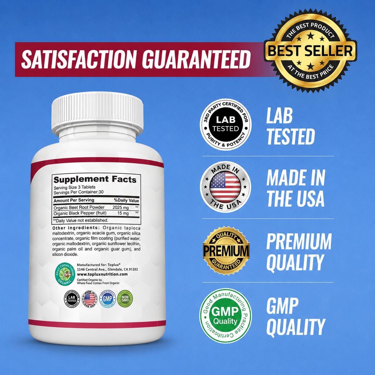Organic Beet Root Tablets