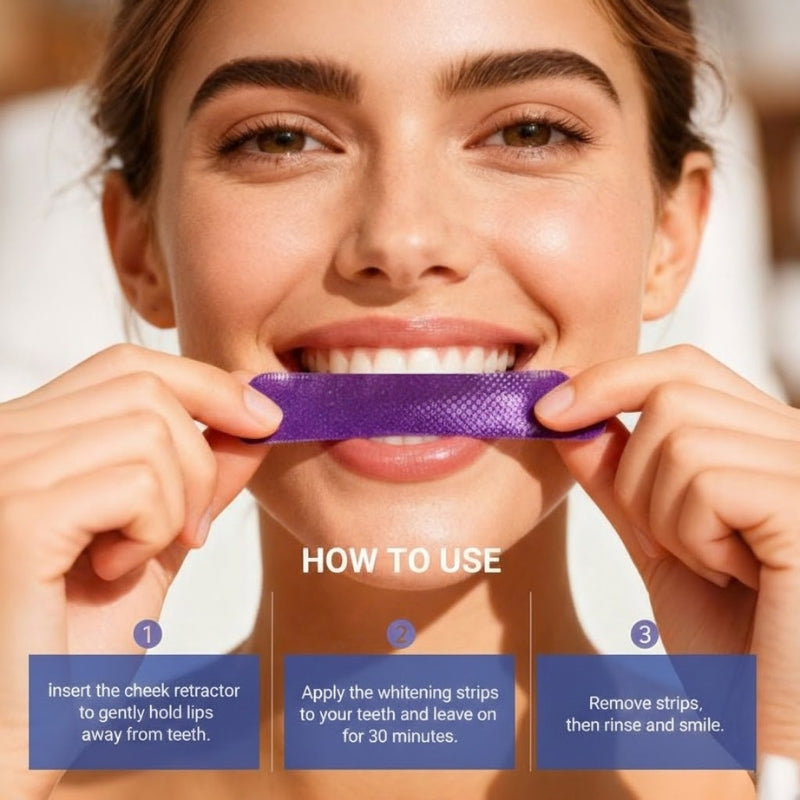 Whitening Strips +FREE Cheek Retractor