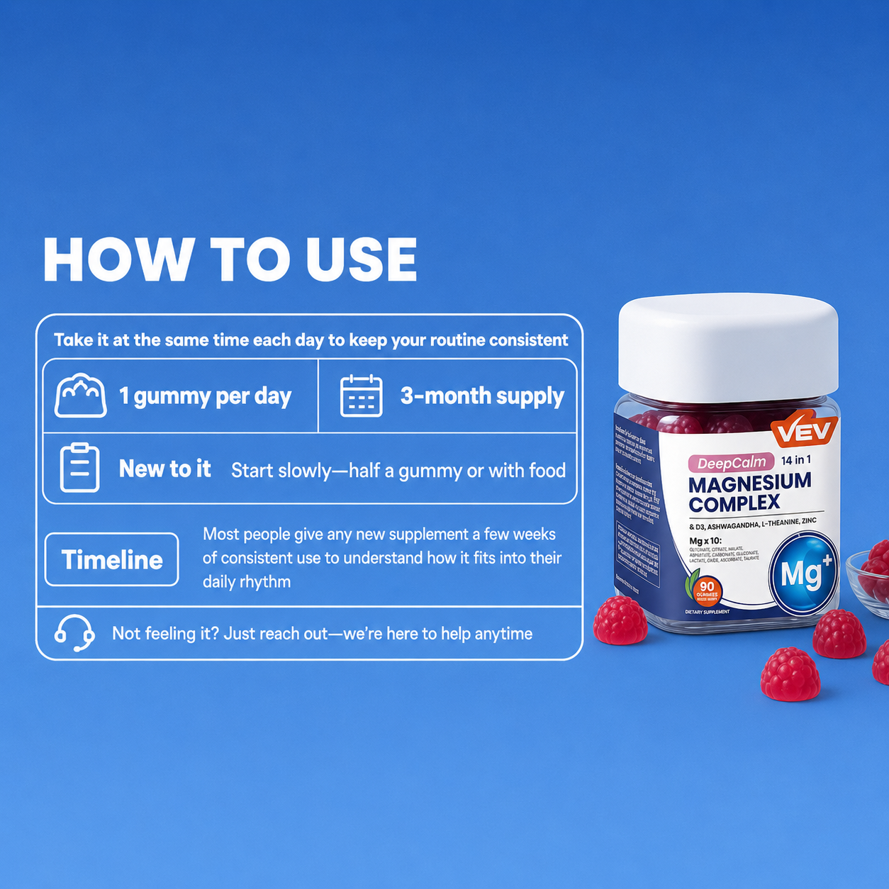 14-in-1 Magnesium Gummies Complex