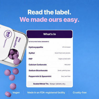 Purple Teeth Whitening Tablets