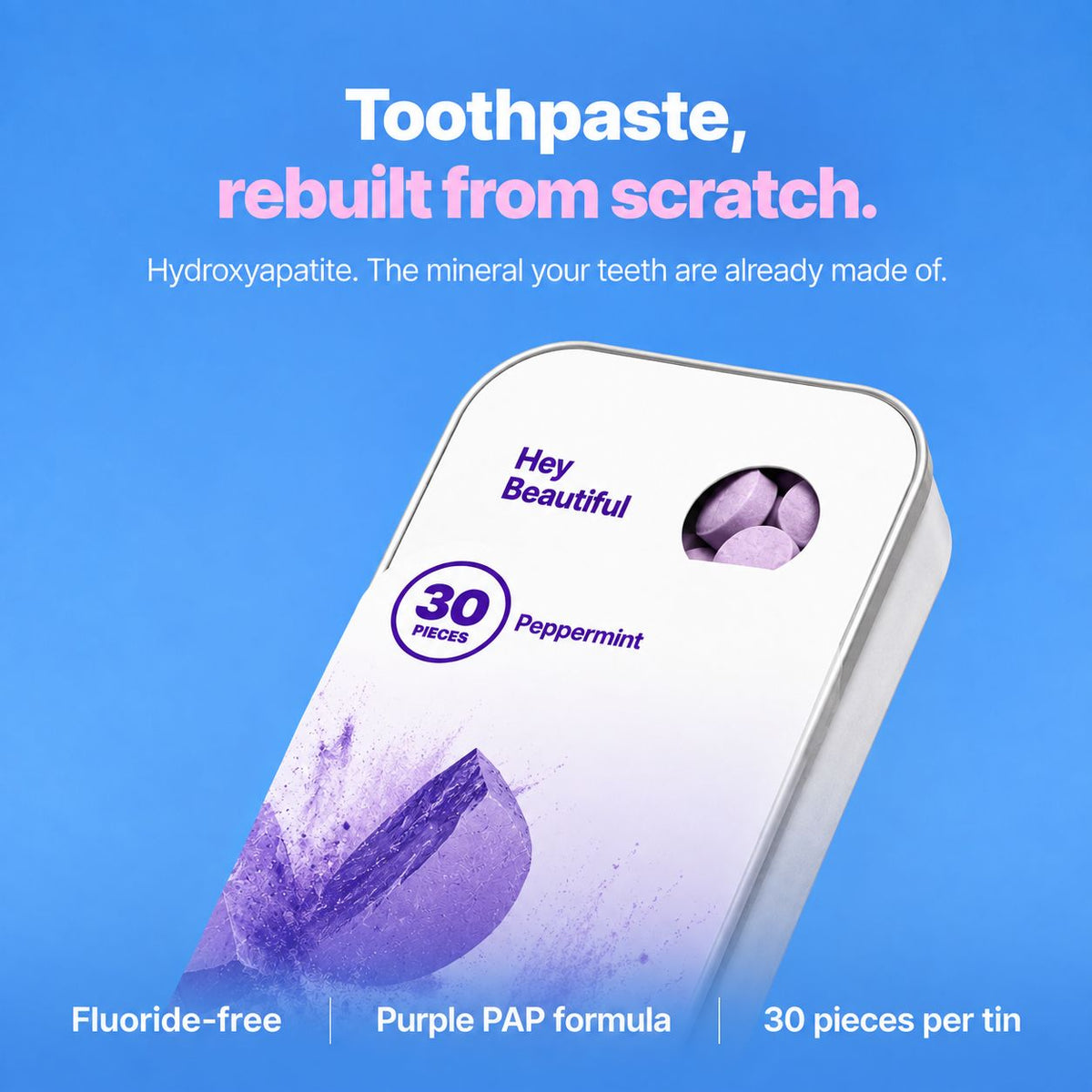 Purple Teeth Whitening Tablets
