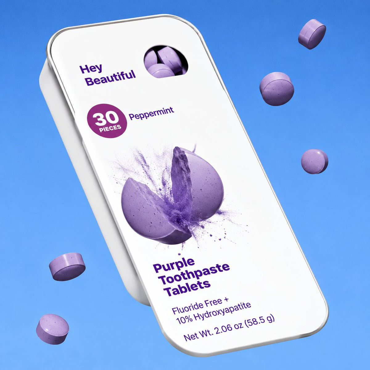 Purple Teeth Whitening Tablets